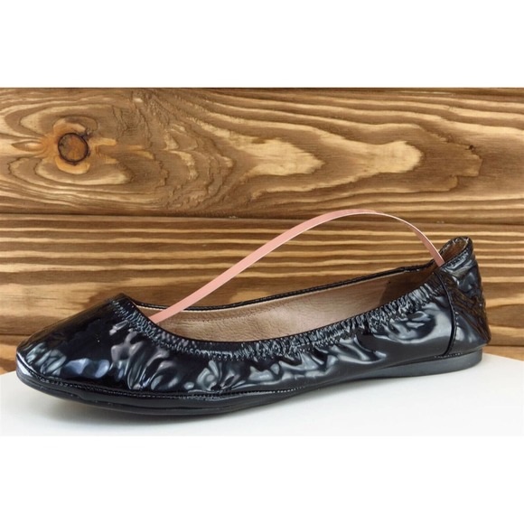 Vince Camuto Size 7.5 M‎ Black Round Toe Ballet Patent Leather Women - Picture 1 of 7
